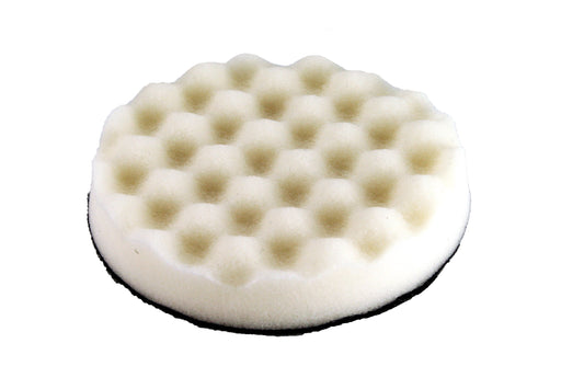 White Waffle Foam Pad Buffer Sponge - Set of 3 Pieces - Air Polisher Accessory