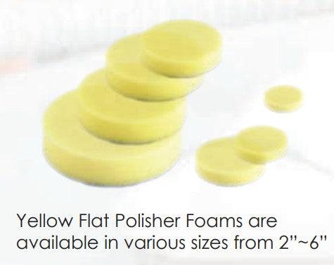 Polisher Flat Foam Pads - Hard Yellow Pads - MSA-552219 - USD $30 - Master Palm Pneumatic